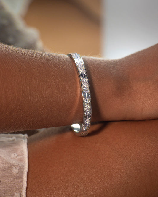 Brazalete Tornillos Ful Diamantes