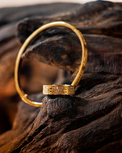 Brazalete de Tornillos Full Diamantes