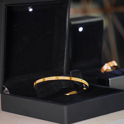 Brazalete Tornillos Full Diamantes Slim